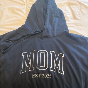 Navy Blue 'MOM EST. 2025' Hoodie